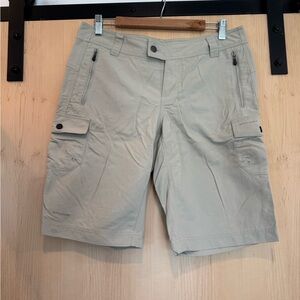 Columbia Tan Cargo Shorts Practical Cotton Blend
